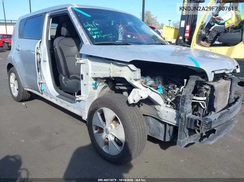 KIA SOUL 2015, VIN KNDJN2A29F7807618