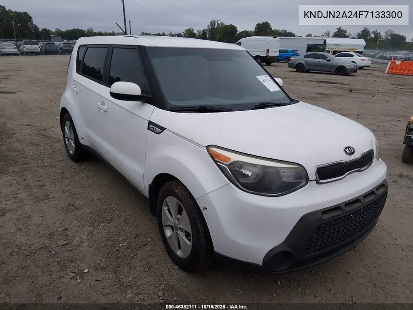 KIA SOUL 2015, VIN KNDJN2A24F7133300