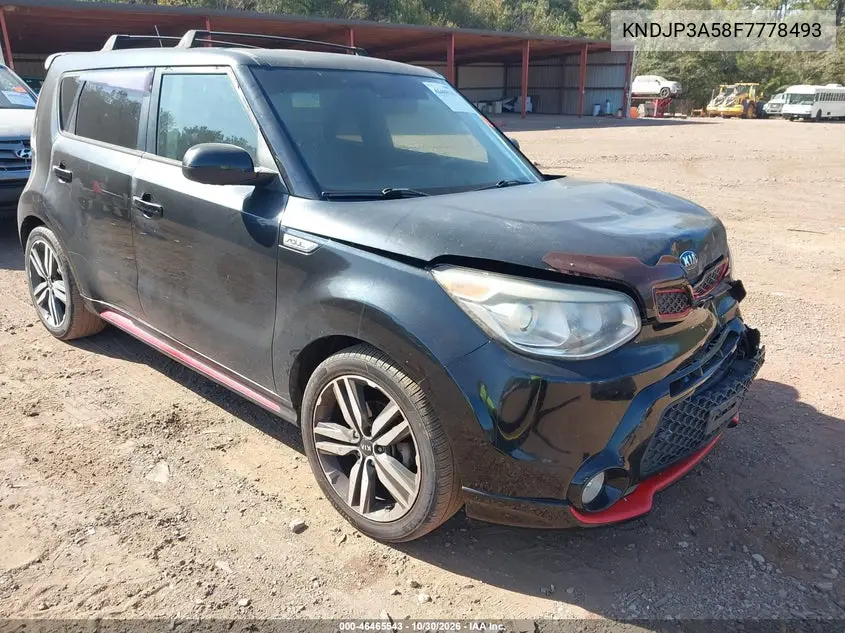 KIA SOUL 2015, VIN KNDJP3A58F7778493