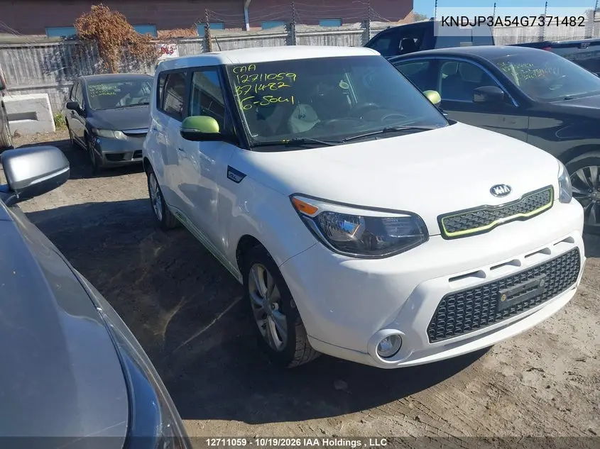 KIA SOUL 2016, VIN KNDJP3A54G7371482