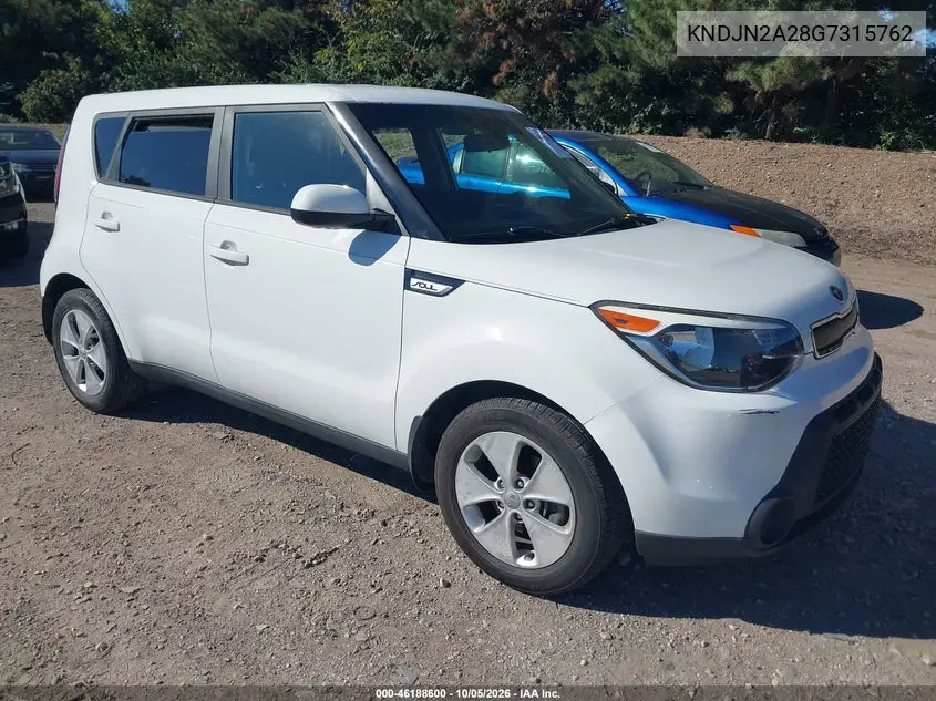 KIA SOUL 2016, VIN KNDJN2A28G7315762