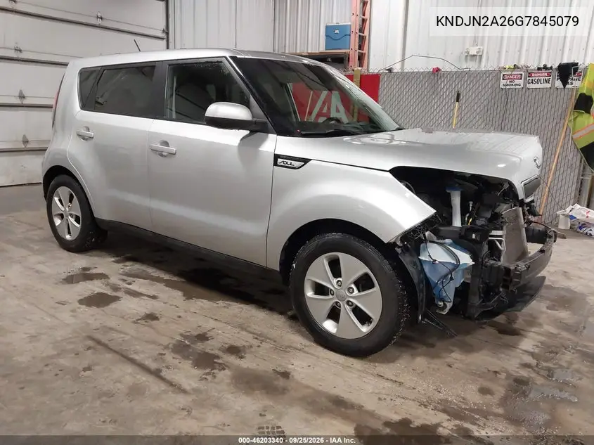 KIA SOUL 2016, VIN KNDJN2A26G7845079