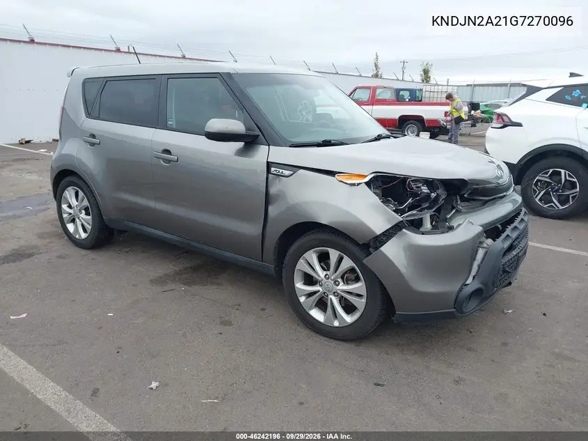 KIA SOUL 2016, VIN KNDJN2A21G7270096