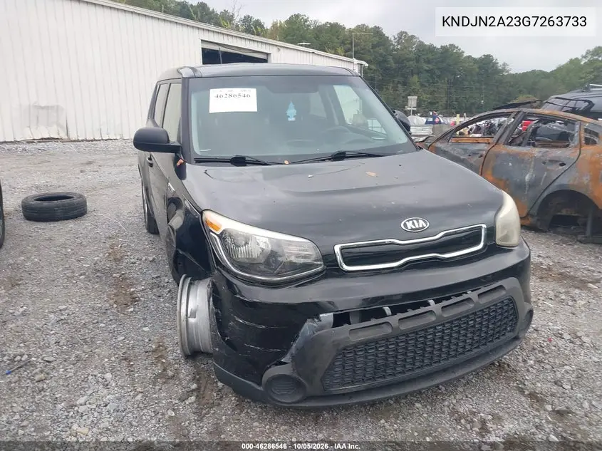 KIA SOUL 2016, VIN KNDJN2A23G7263733