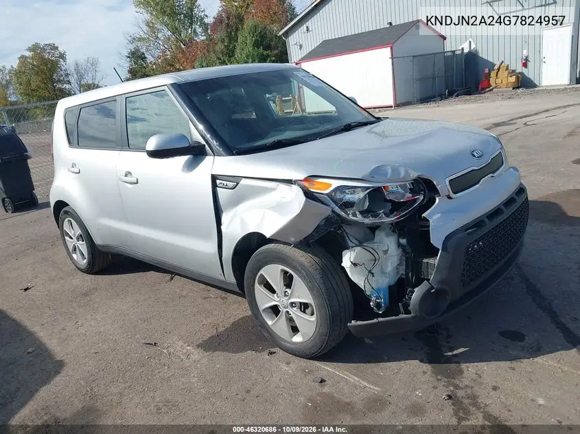 KIA SOUL 2016, VIN KNDJN2A24G7824957