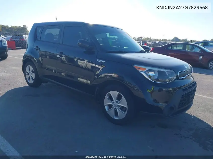 KIA SOUL 2016, VIN KNDJN2A27G7829568