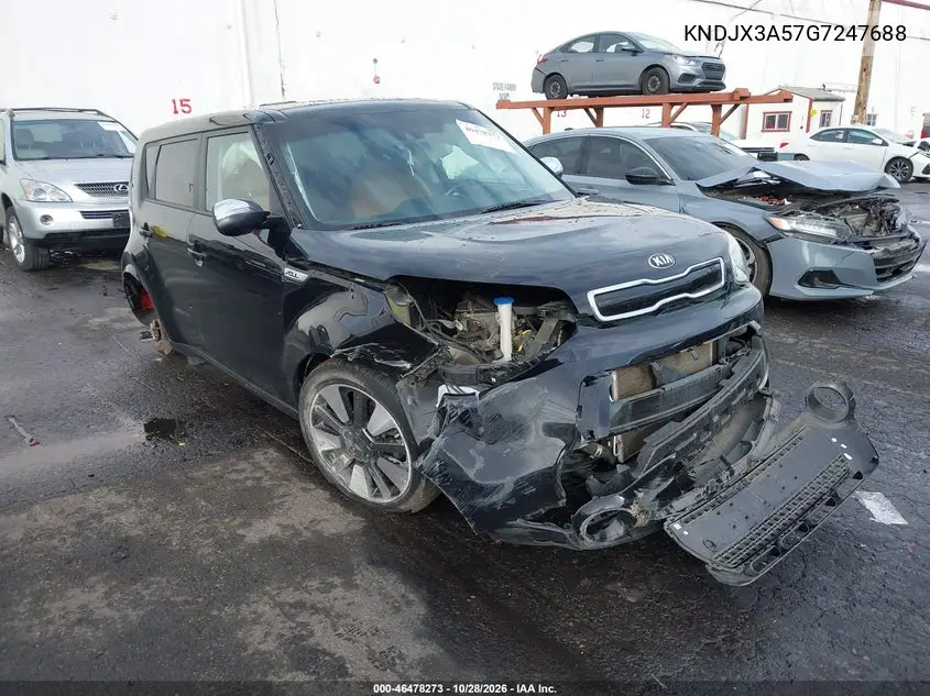 KIA SOUL 2016, VIN KNDJX3A57G7247688
