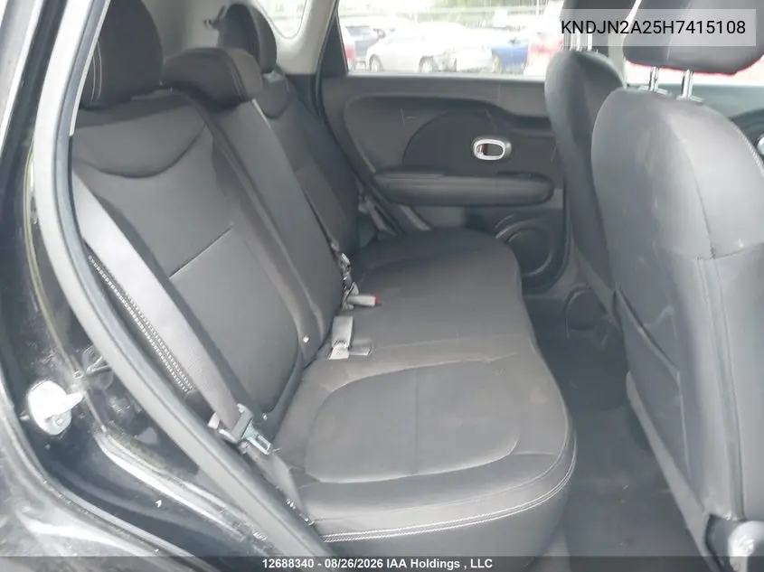 KIA SOUL 2017, VIN KNDJN2A25H7415108