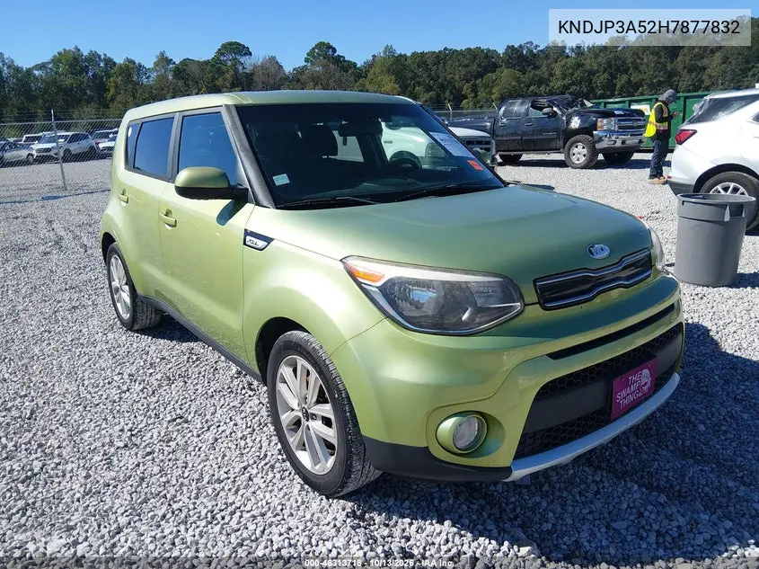 KIA SOUL 2017, VIN KNDJP3A52H7877832