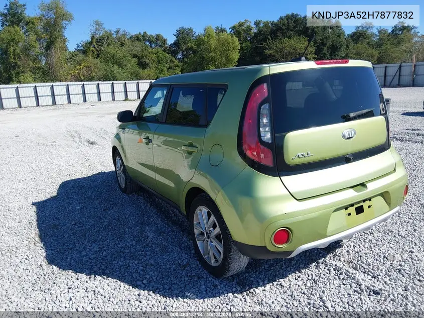 2017 KIA SOUL VIN KNDJP3A52H7877832 — фото 3