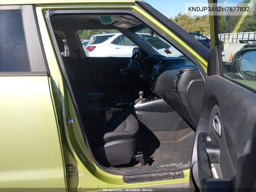 2017 KIA SOUL VIN KNDJP3A52H7877832 — фото 5