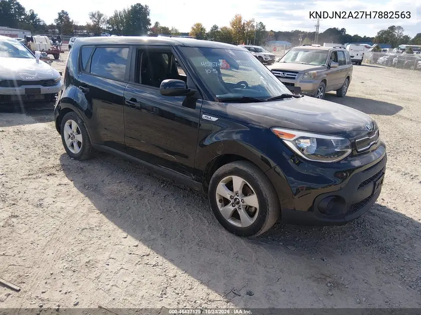 KIA SOUL 2017, VIN KNDJN2A27H7882563