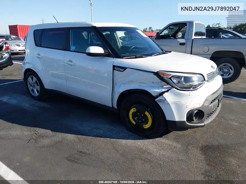 KIA SOUL 2018, VIN KNDJN2A29J7892047