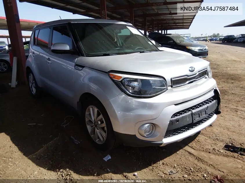 KIA SOUL 2018, VIN KNDJP3A54J7587484