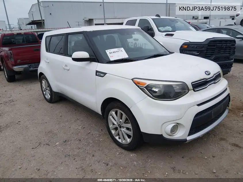 KIA SOUL 2018, VIN KNDJP3A59J7519875