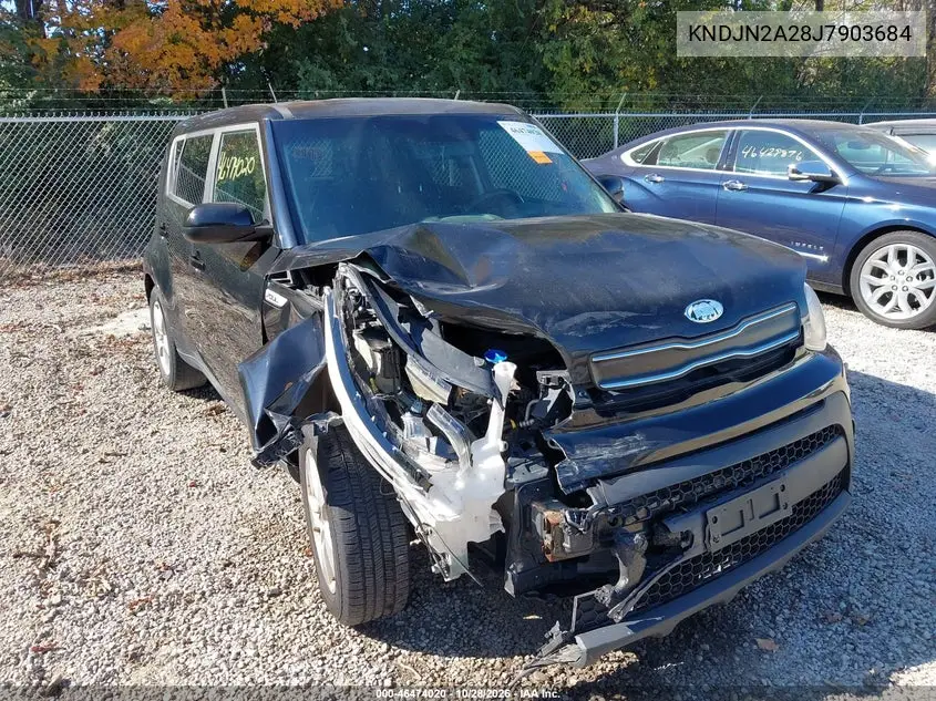 KIA SOUL 2018, VIN KNDJN2A28J7903684