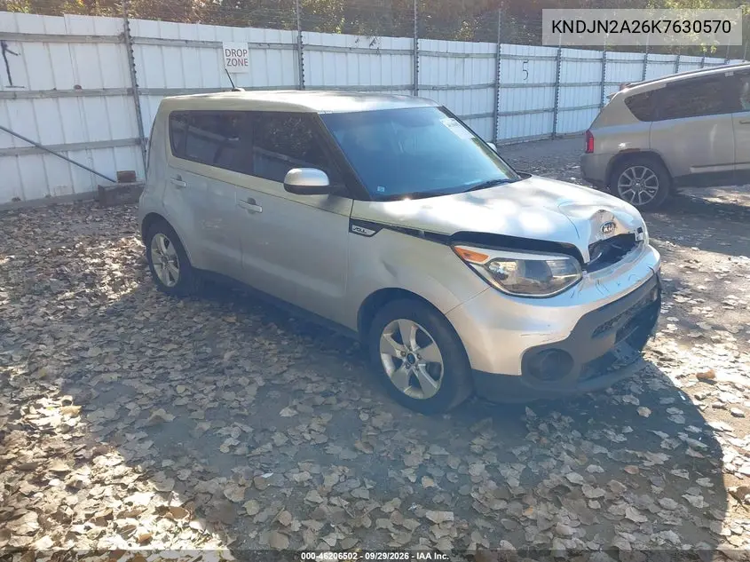 KIA SOUL 2019, VIN KNDJN2A26K7630570