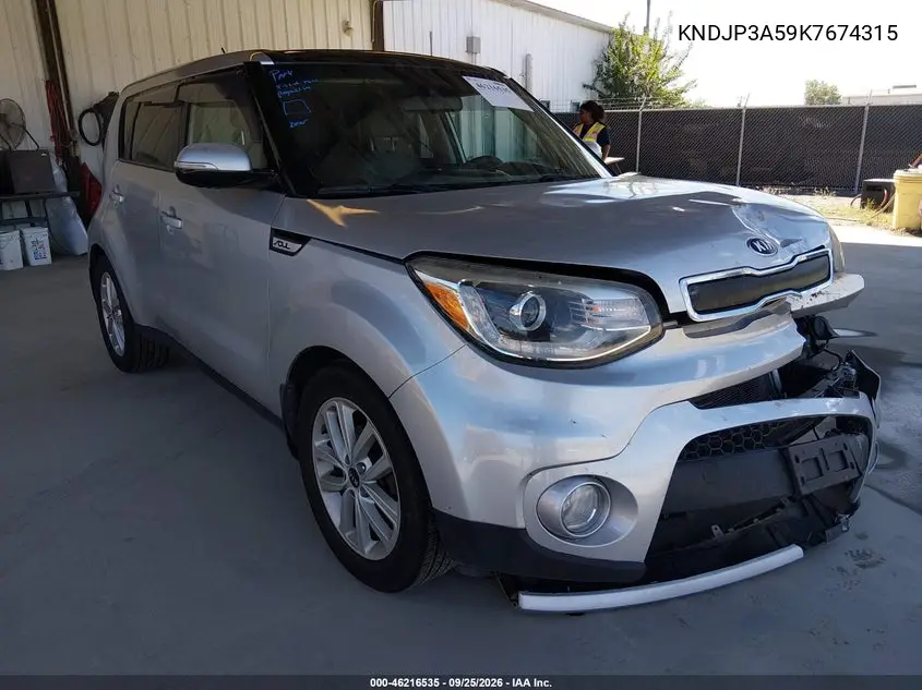 KIA SOUL 2019, VIN KNDJP3A59K7674315