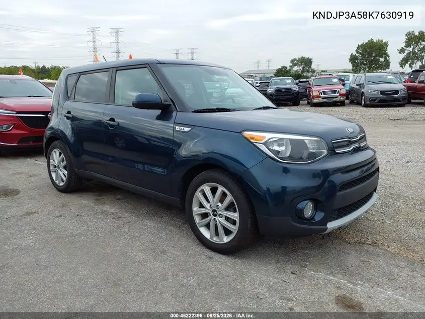 KIA SOUL 2019, VIN KNDJP3A58K7630919