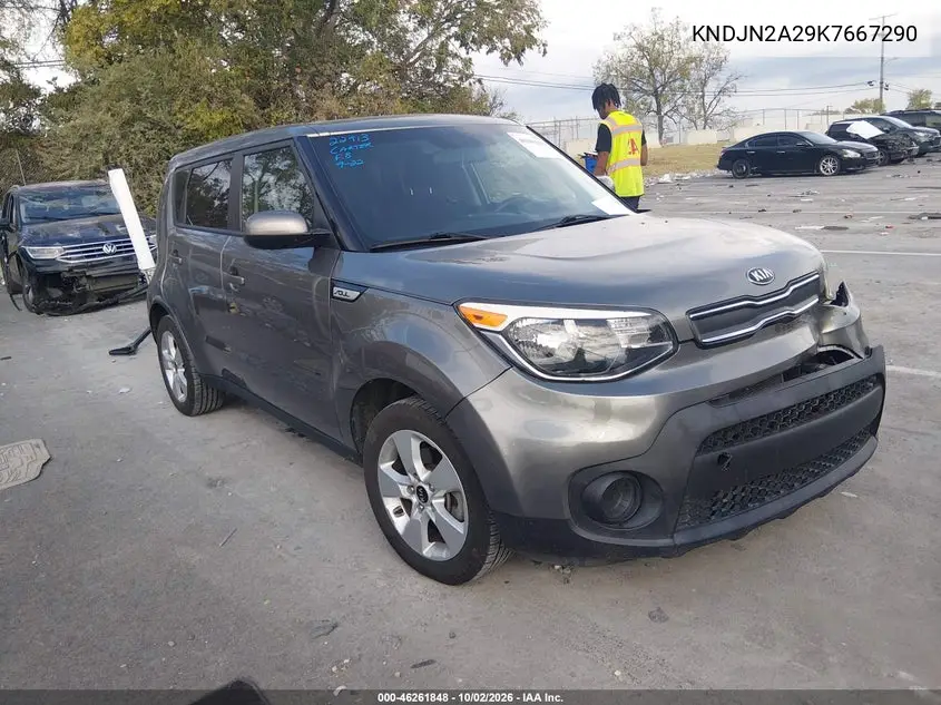 KIA SOUL 2019, VIN KNDJN2A29K7667290