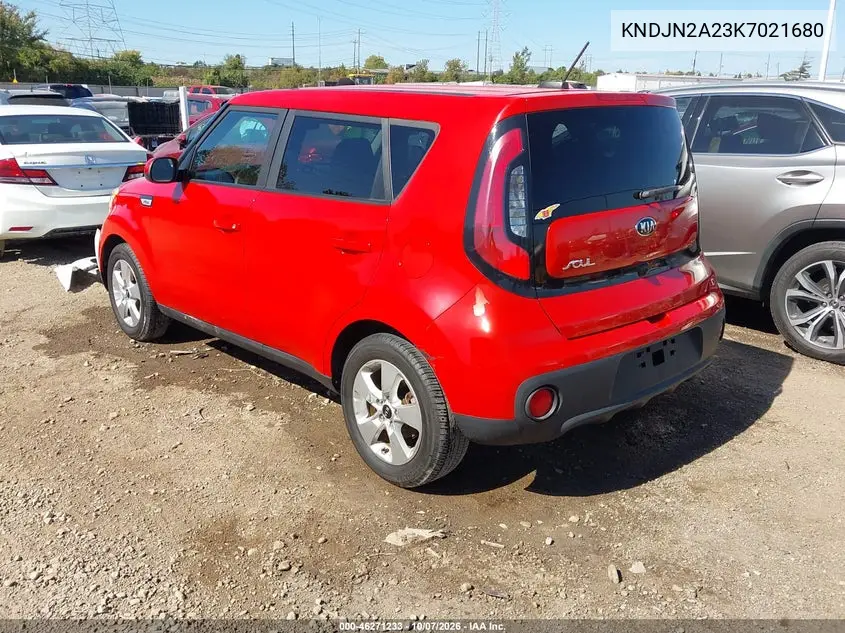 2019 KIA SOUL VIN KNDJN2A23K7021680 — фото 3