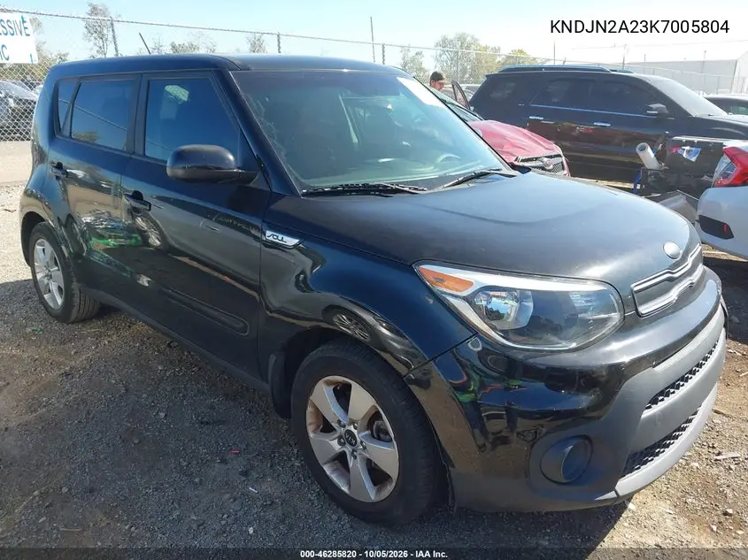 KIA SOUL 2019, VIN KNDJN2A23K7005804