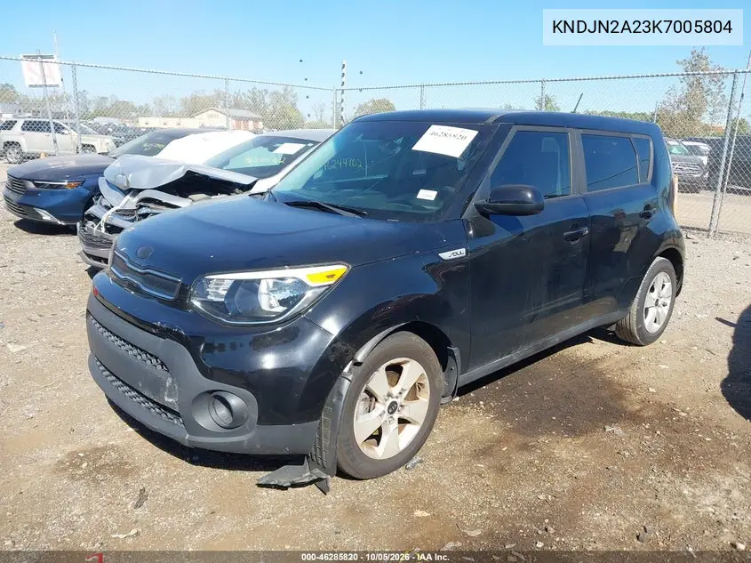 2019 KIA SOUL VIN KNDJN2A23K7005804 — фото 2