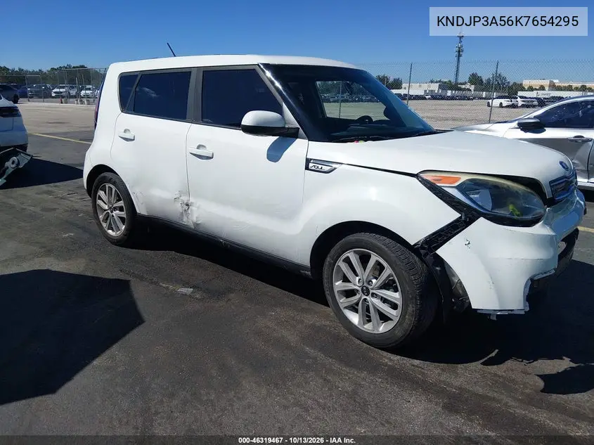 KIA SOUL 2019, VIN KNDJP3A56K7654295