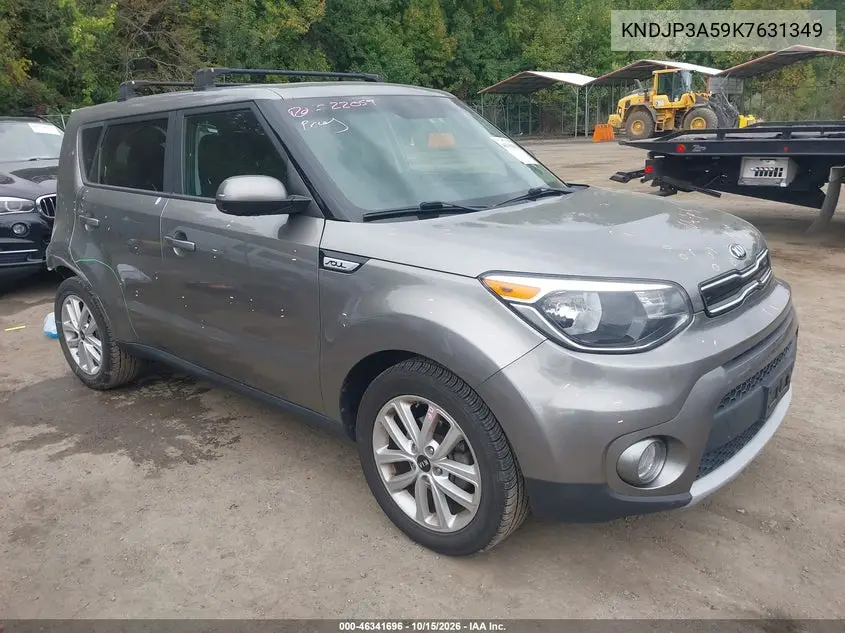 KIA SOUL 2019, VIN KNDJP3A59K7631349