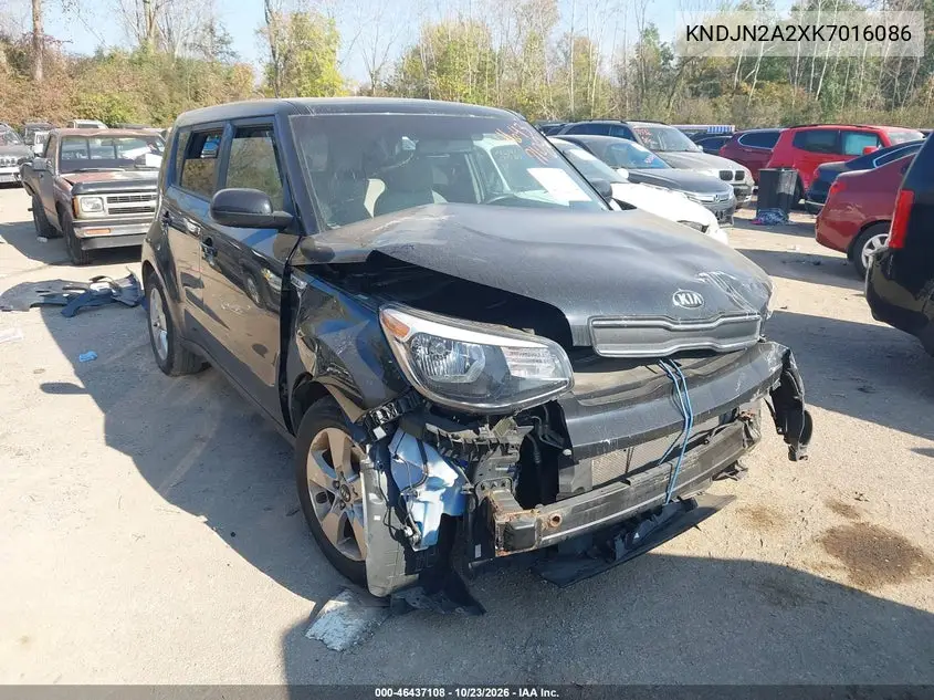 KIA SOUL 2019, VIN KNDJN2A2XK7016086