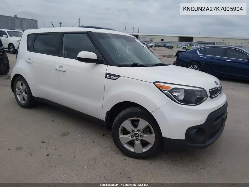 KIA SOUL 2019, VIN KNDJN2A27K7005904