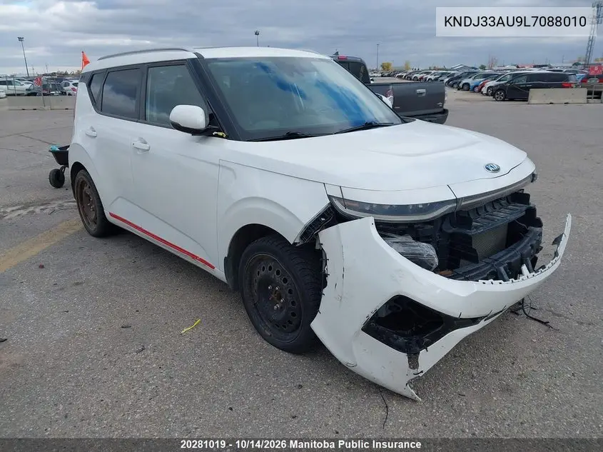 KIA SOUL 2020, VIN KNDJ33AU9L7088010