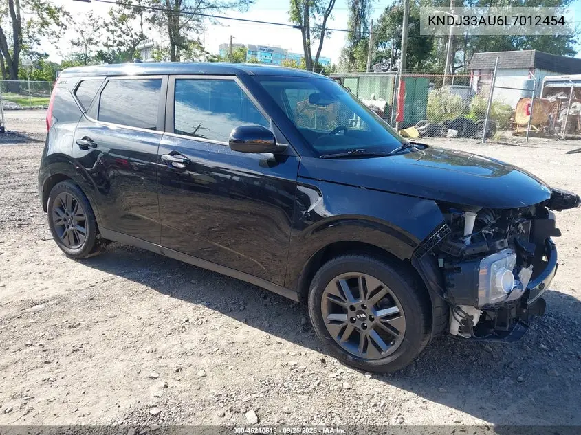 KIA SOUL 2020, VIN KNDJ33AU6L7012454