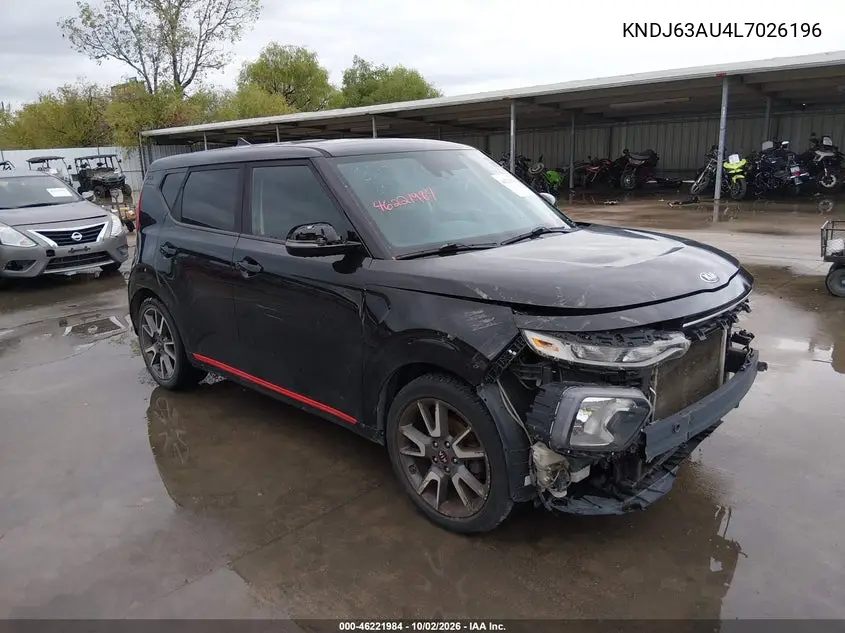 KIA SOUL 2020, VIN KNDJ63AU4L7026196