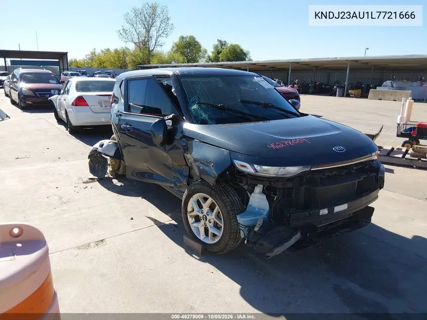 KIA SOUL 2020, VIN KNDJ23AU1L7721666