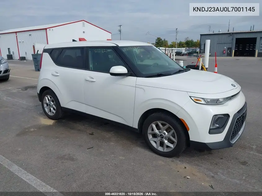 KIA SOUL 2020, VIN KNDJ23AU0L7001145