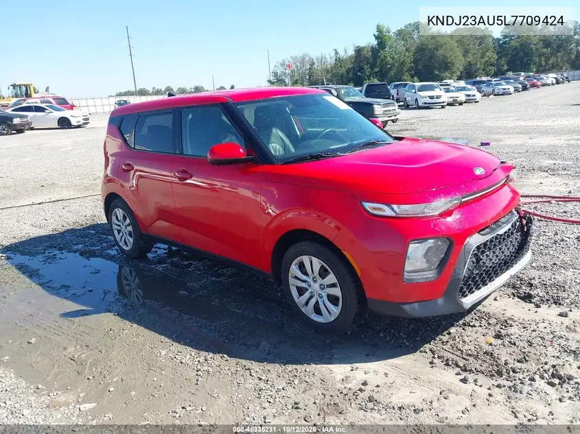 KIA SOUL 2020, VIN KNDJ23AU5L7709424