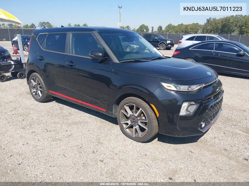 KIA SOUL 2020, VIN KNDJ63AU5L7011223