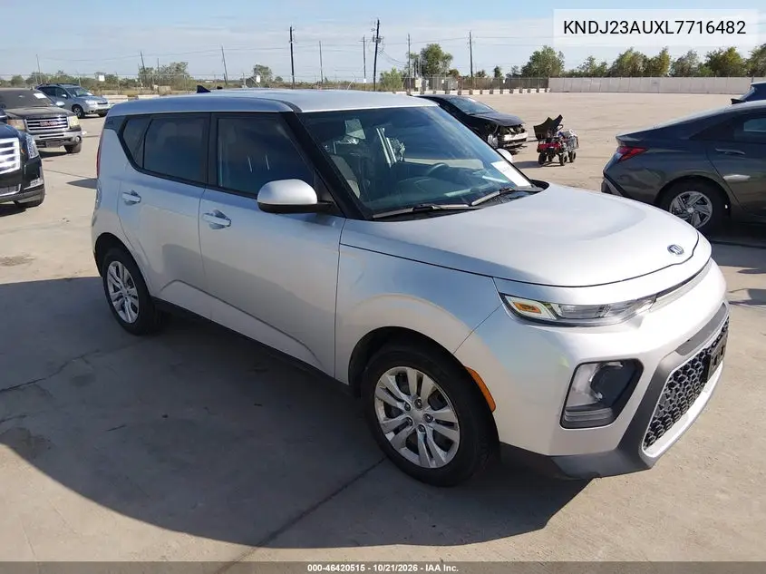 KIA SOUL 2020, VIN KNDJ23AUXL7716482