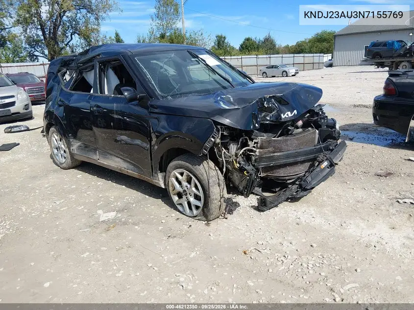 KIA SOUL 2022, VIN KNDJ23AU3N7155769