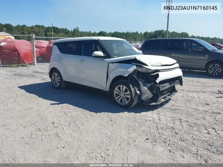 KIA SOUL 2022, VIN KNDJ23AU1N7160145