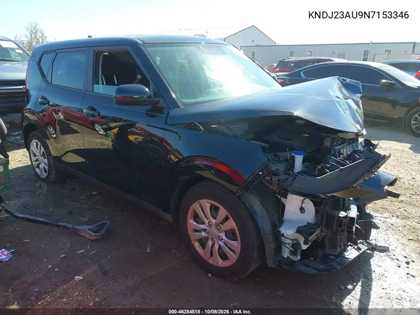 KIA SOUL 2022, VIN KNDJ23AU9N7153346