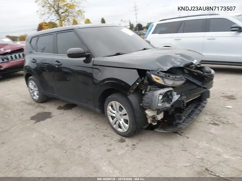 KIA SOUL 2022, VIN KNDJ23AU8N7173507