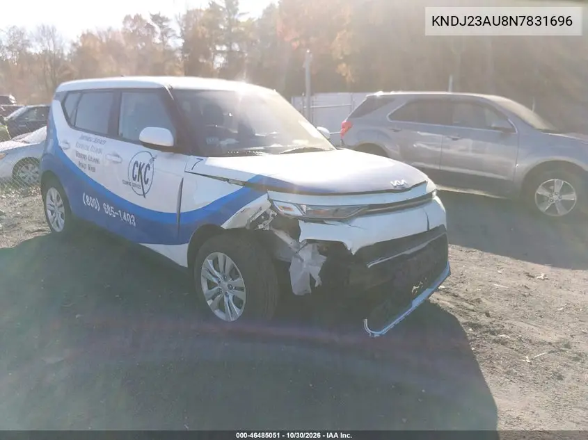 KIA SOUL 2022, VIN KNDJ23AU8N7831696
