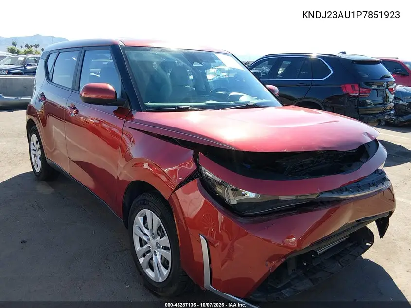 KIA SOUL 2023, VIN KNDJ23AU1P7851923