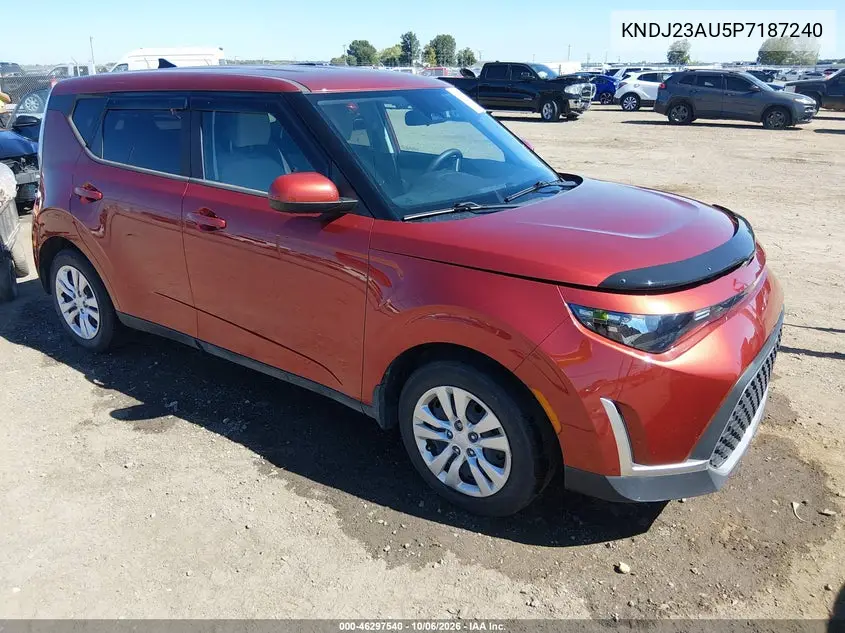 KIA SOUL 2023, VIN KNDJ23AU5P7187240