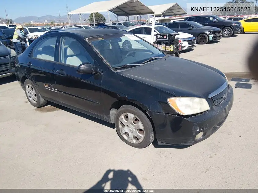 KIA SPECTRA 2004, VIN KNAFE122545045523