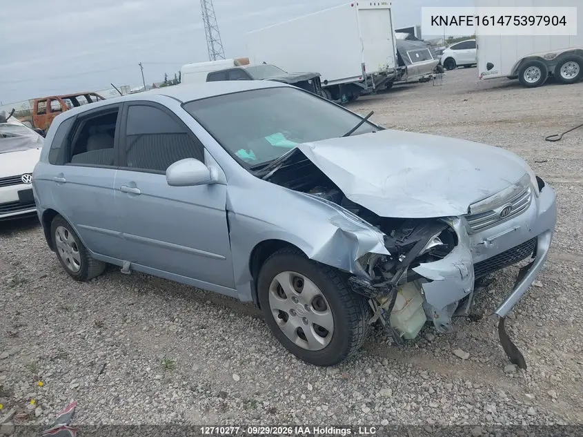KIA SPECTRA 2007, VIN KNAFE161475397904