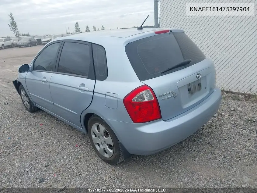 2007 KIA SPECTRA VIN KNAFE161475397904 — фото 3