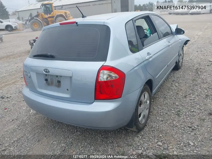 2007 KIA SPECTRA VIN KNAFE161475397904 — фото 4